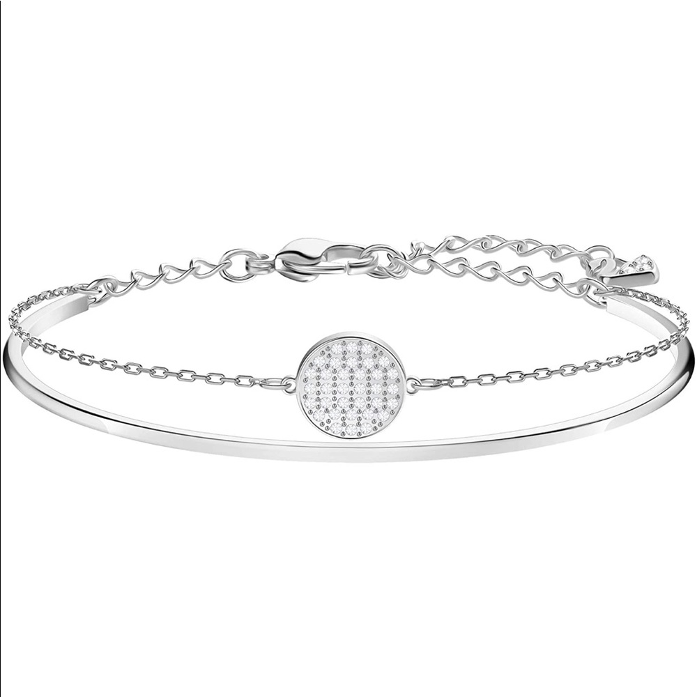 Swarovski Ginger Collection Silver Bangle Bracelet